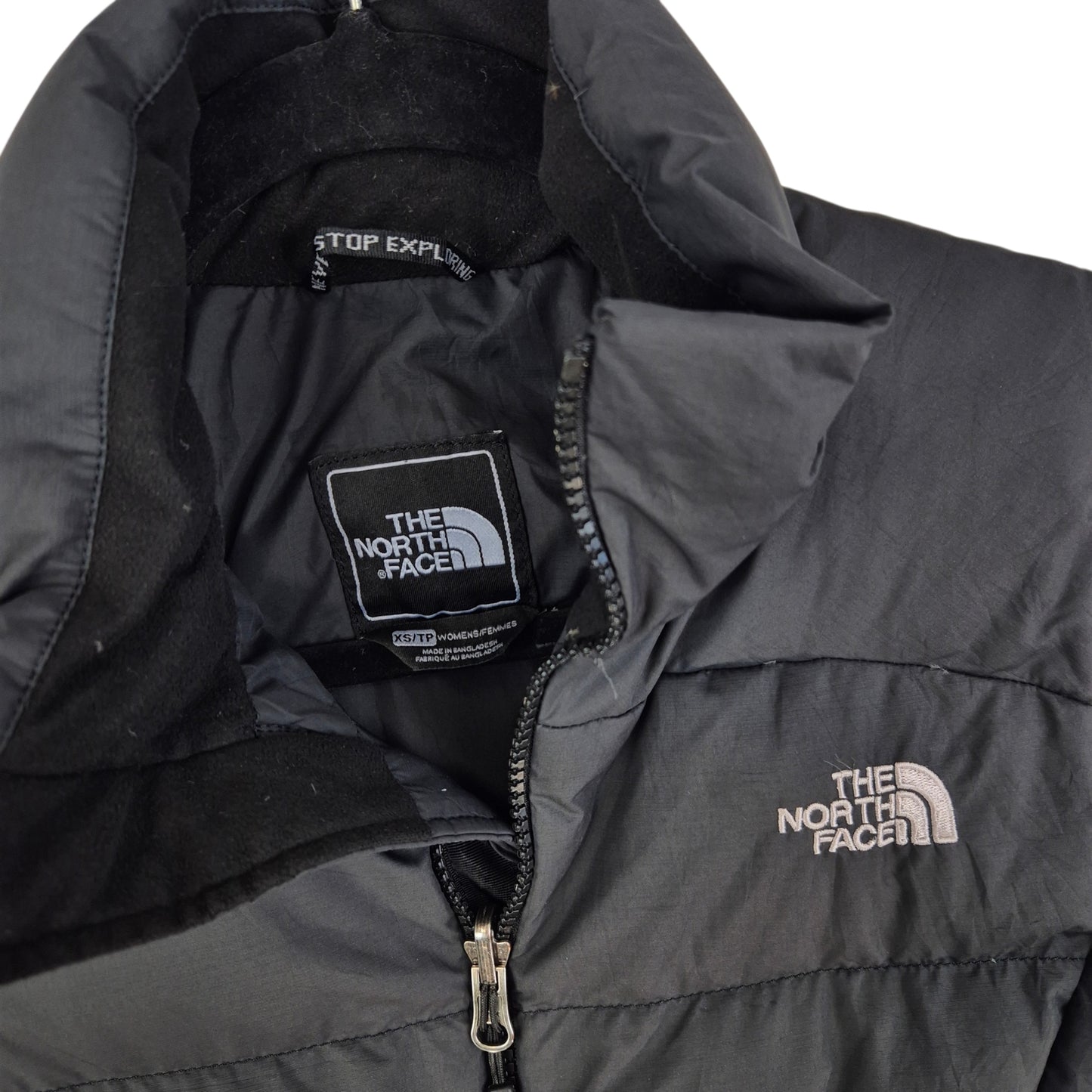 The North Face 700 Womens Black Goose Down Puffer Vest Size XS