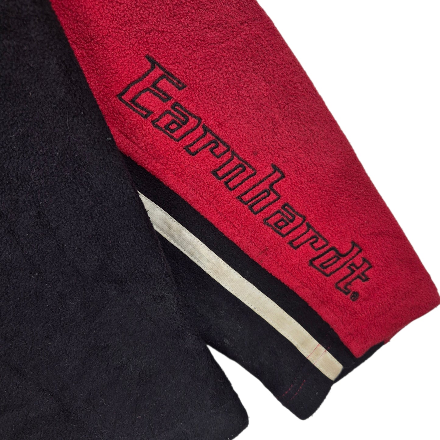 Vintage NASCAR Dale Earnhardt Jr Black & Red Fleece Zip Jumper Size L
