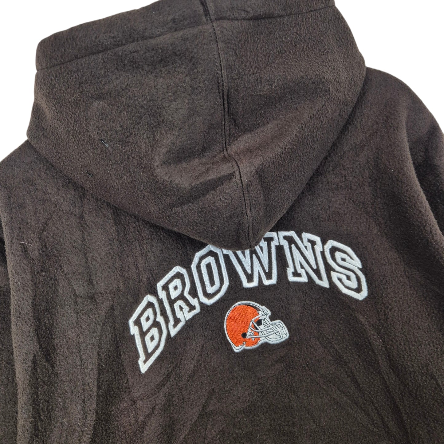 NFL Cleveland Browns Embroidered Zip Hoodie Size L