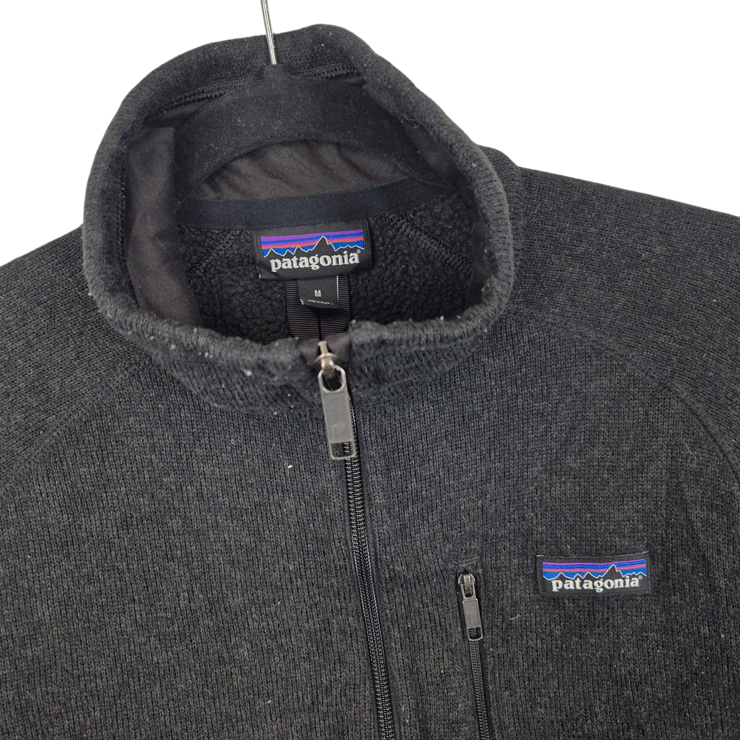 Patagonia Dark Grey Fleece Zip Jumper Size M