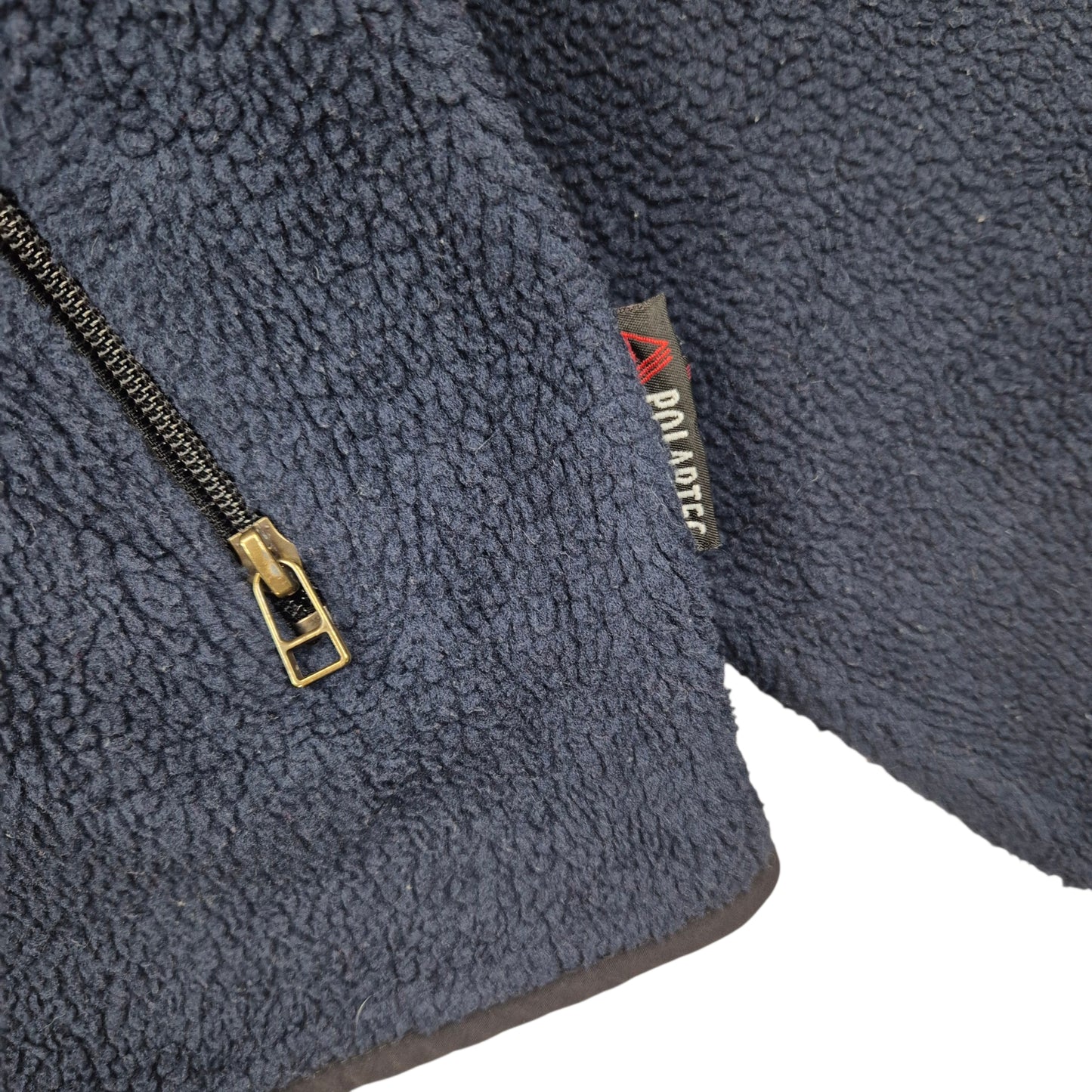 Vintage Woolrich 90's Dark Blue Fleece Zip Jumper Size M