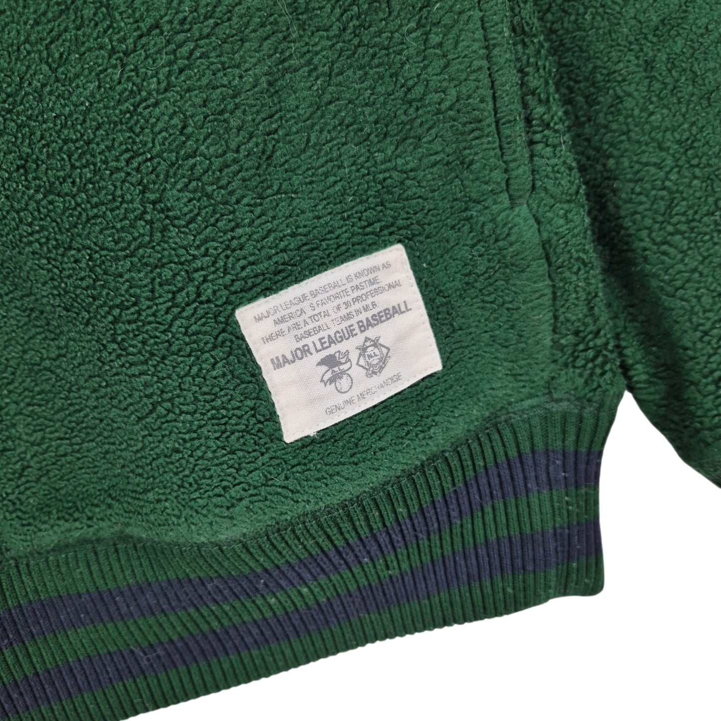 Uniqlo Seattle Mariners Green Quarter Zip Embroidered Fleece Jumper Size L