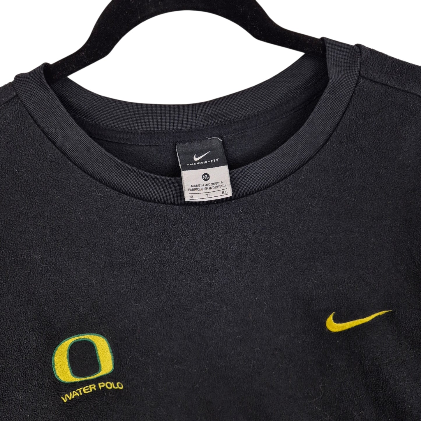 Nike University of Oregon Water Polo Black Fleece Jumper Size XL