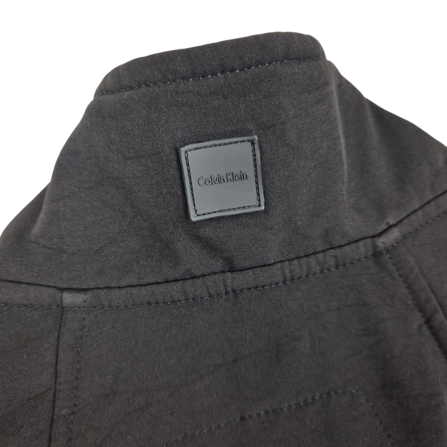 Calvin Klein Black Water Resistant Stretch Windbreaker Jacket Size M