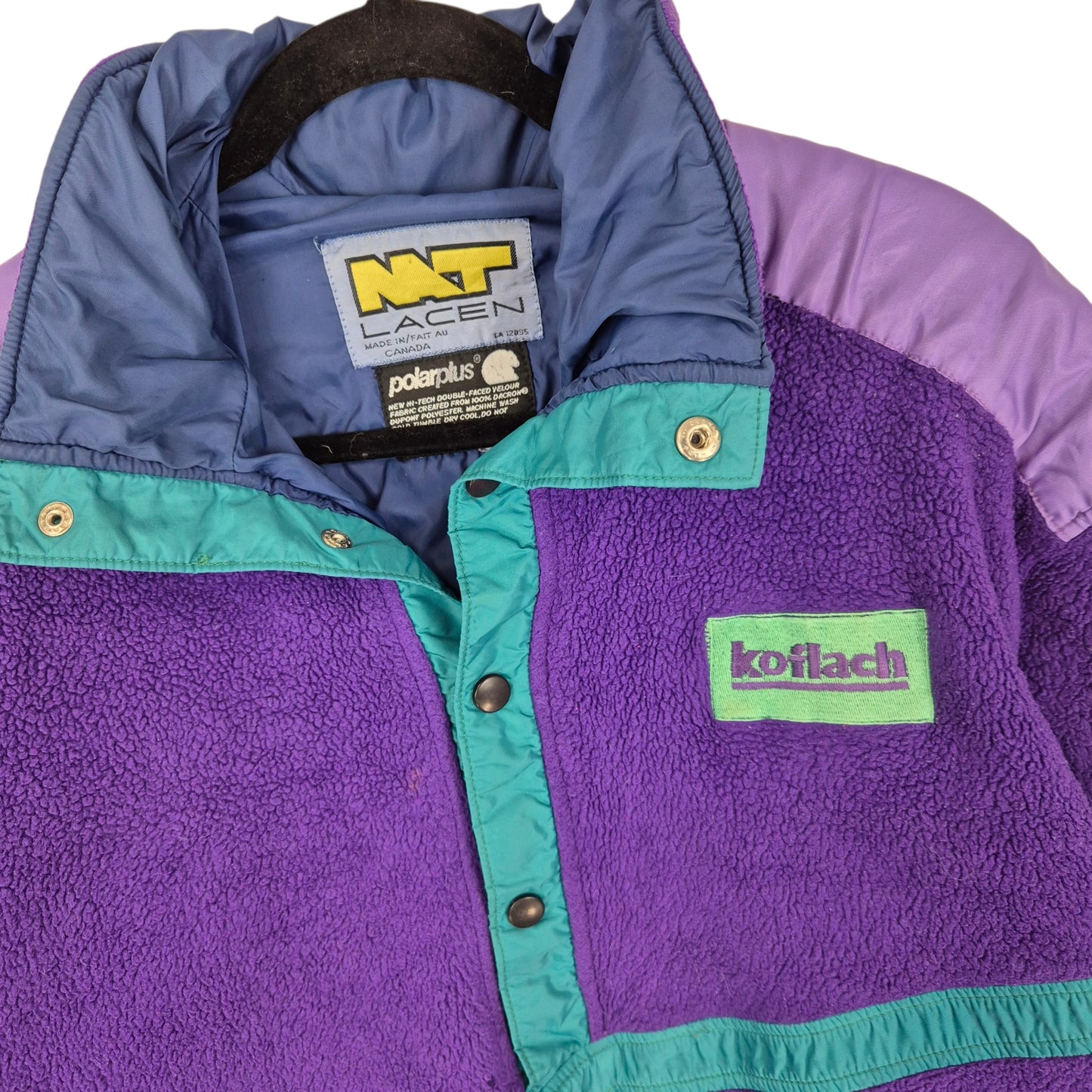 Vintage Koflach Mountaineering 90's Purple Fleece Jumper Size XL