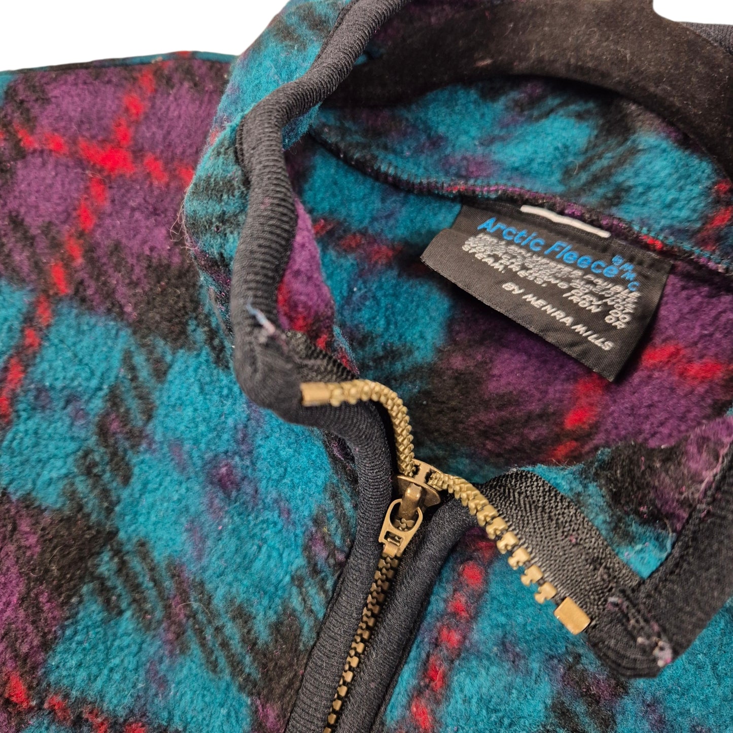 Vintage Arctic Fleece by Mendra Mills 80's Green Fleece Jumper Size M