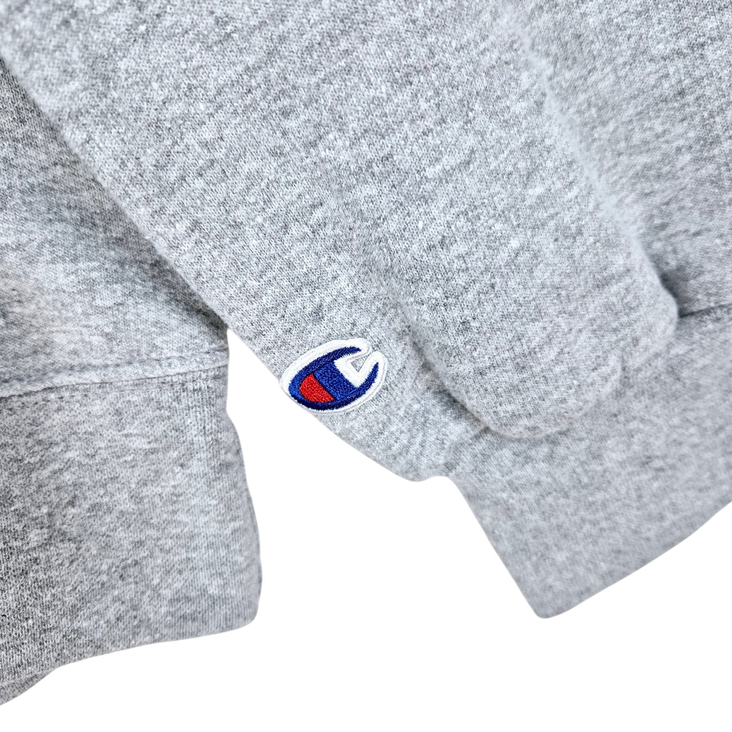 Champion UW Stevens Point Light Grey Embroidered Hoodie Size L