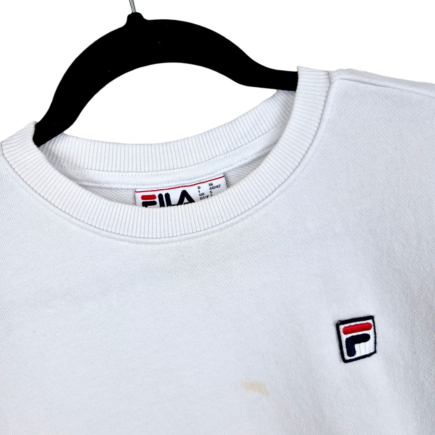 FILA White Crewneck Sweater Size S