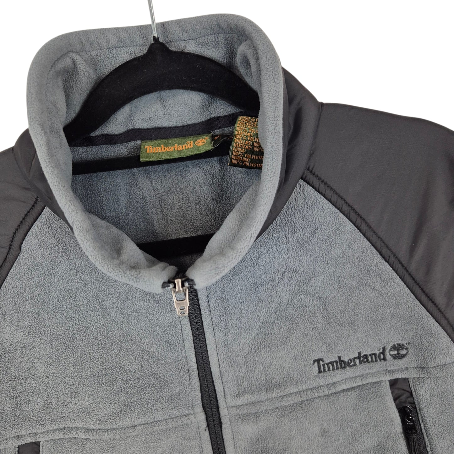Vintage Timberland 90's Grey Fleece Vest Size S