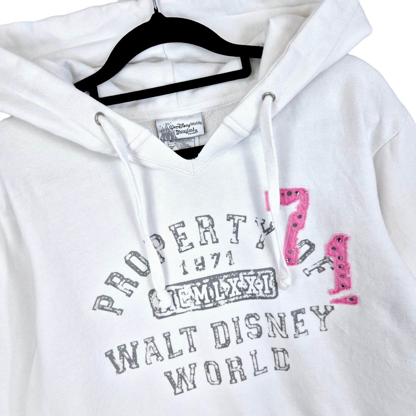 Walt Disney World White Hoodie Size XL