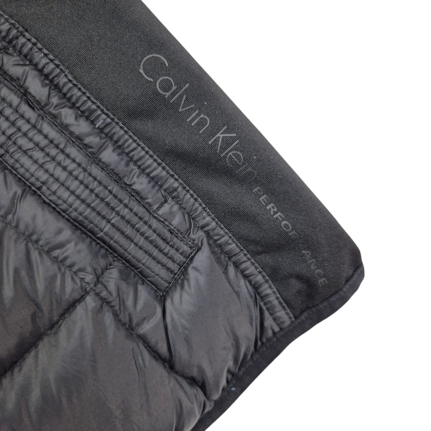 Calvin Klein Performance Womens Black Padded Down Vest Size M