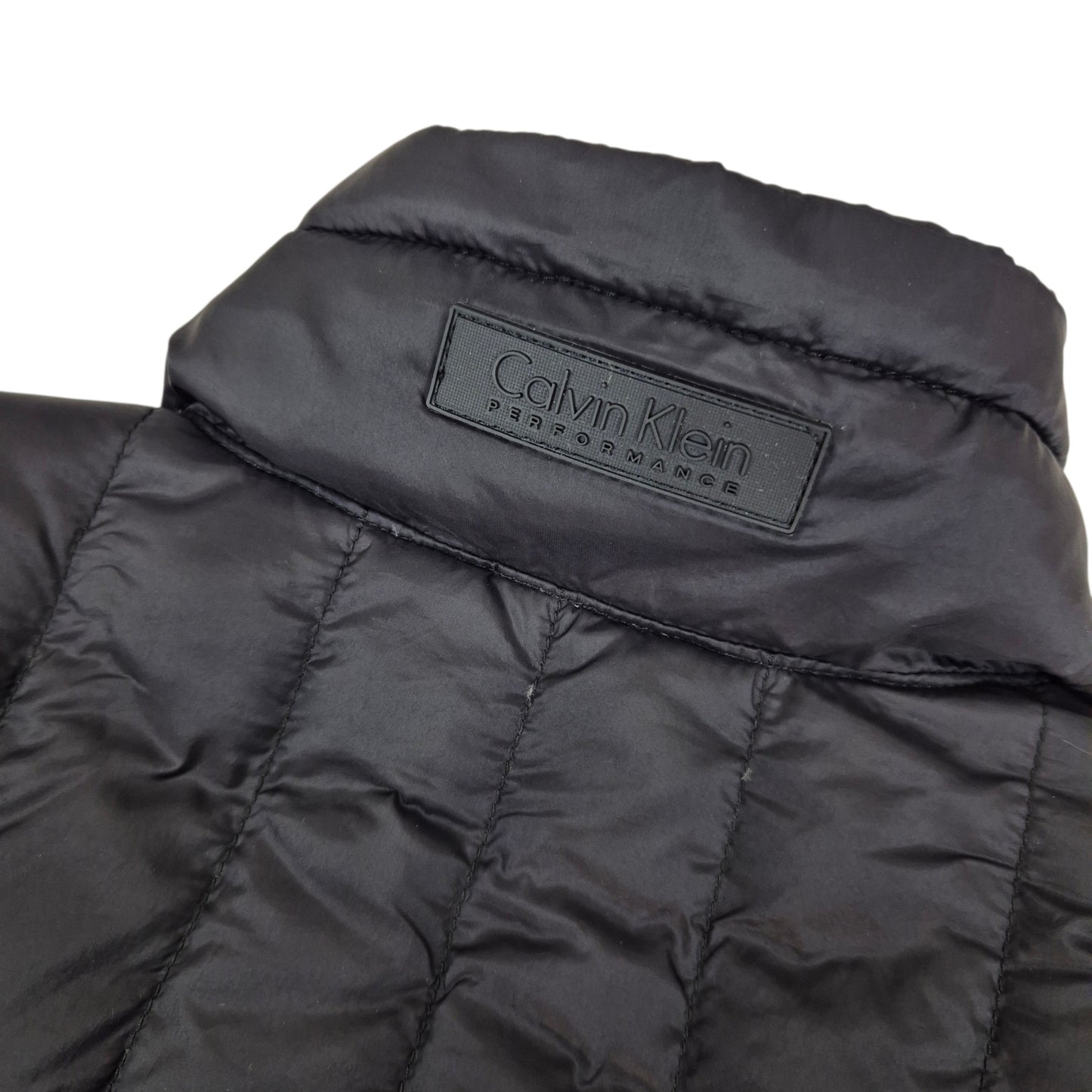 Calvin Klein Performance Womens Black Padded Down Vest Size M