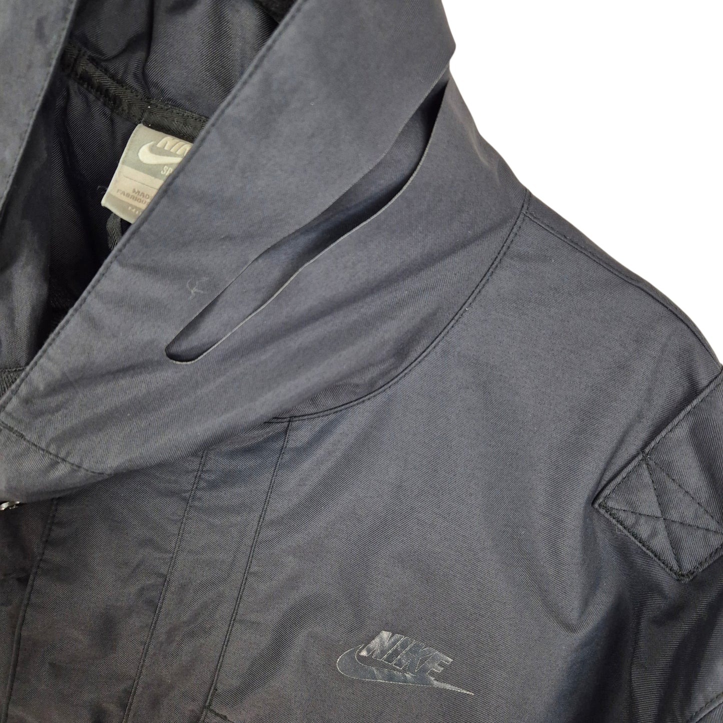 Vintage Nike 2000's Black Windbreaker Jacket Size L