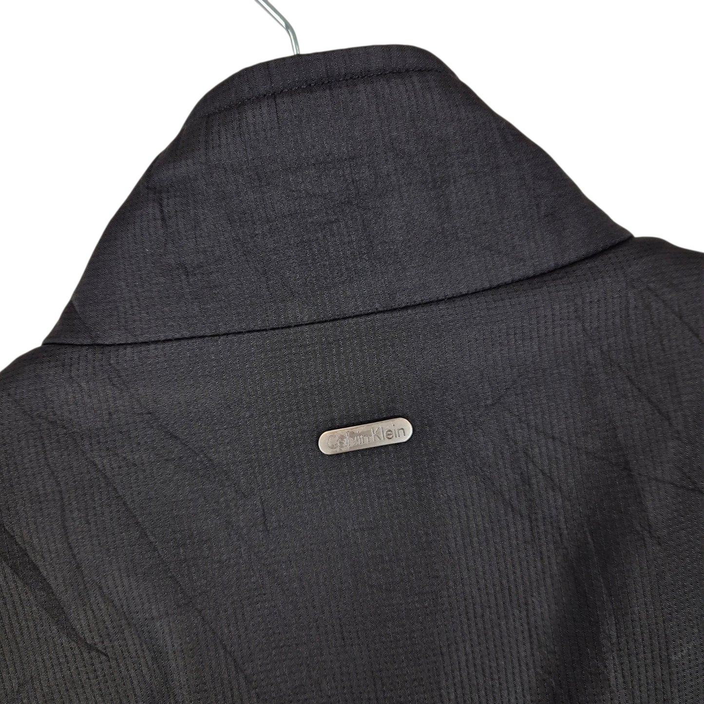 Calvin Klein Black Quilted Windbreaker Jacket Size M