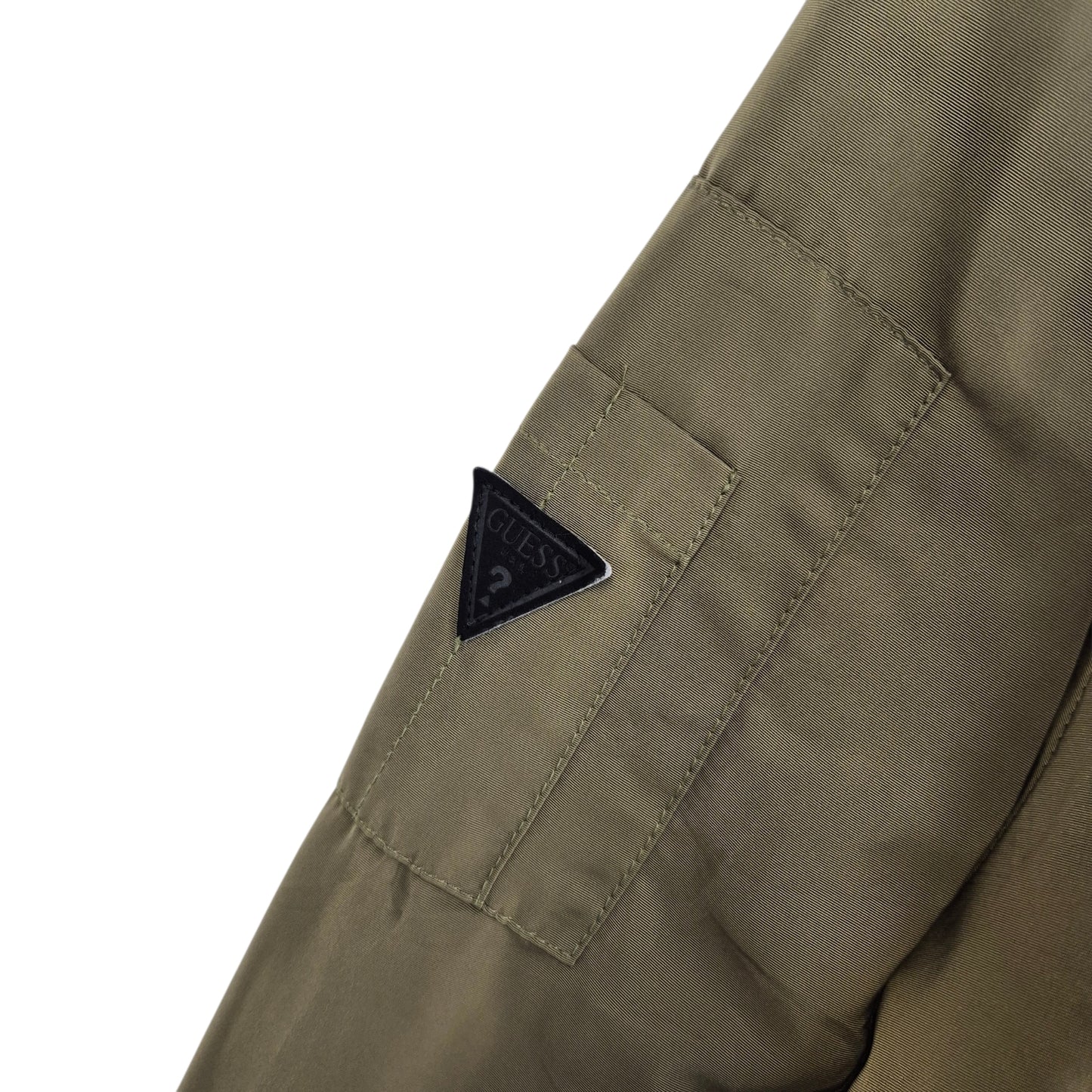 Guess Olive Green Quilted Button Jacket Size L