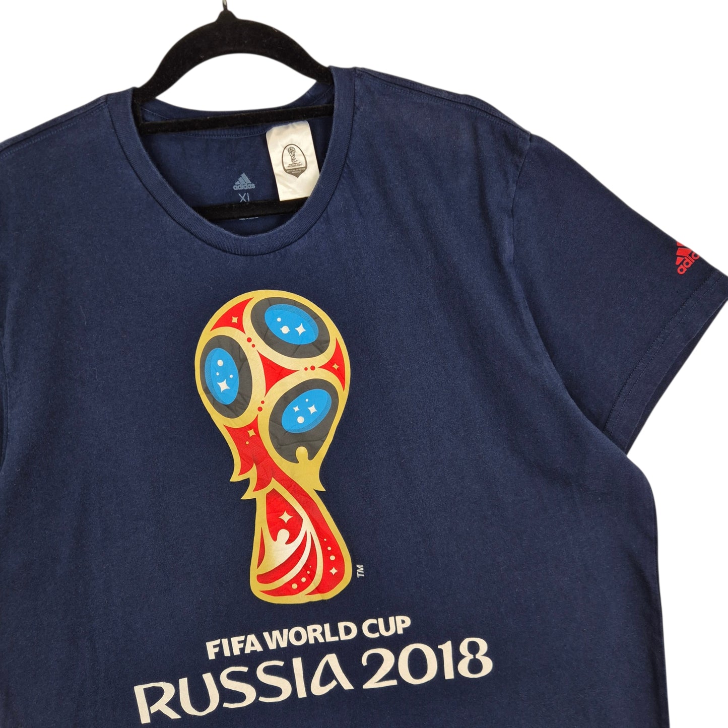 Adidas FIFA World Cup Russia 2018 Dark Blue Tee Shirt Size XL