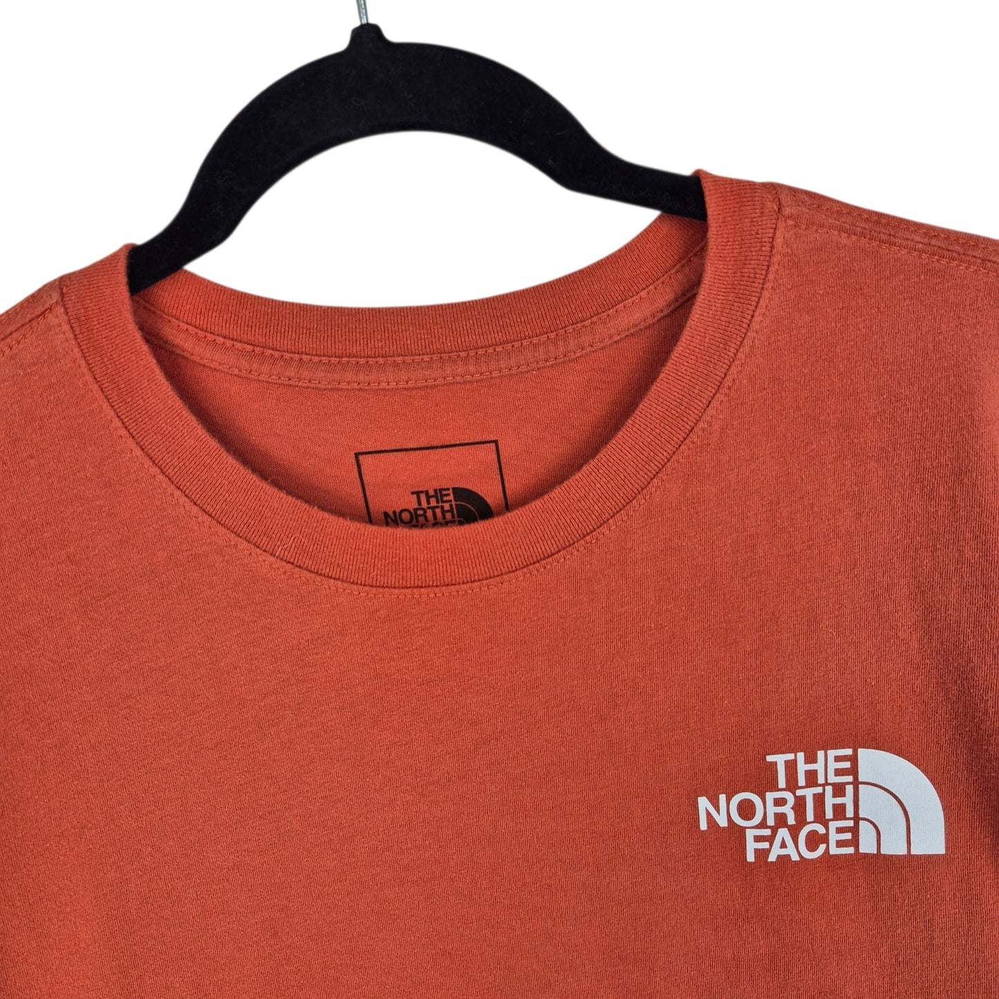 The North Face Orange Long Sleeve Tee Shirt Size L