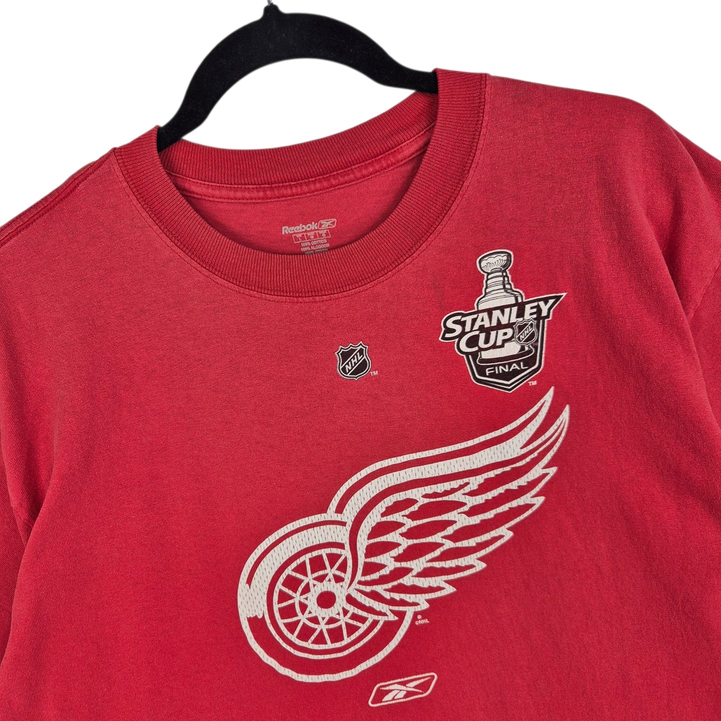 Reebok NHL Detroit Red Wings 2008 Champions Tee Shirt Size L