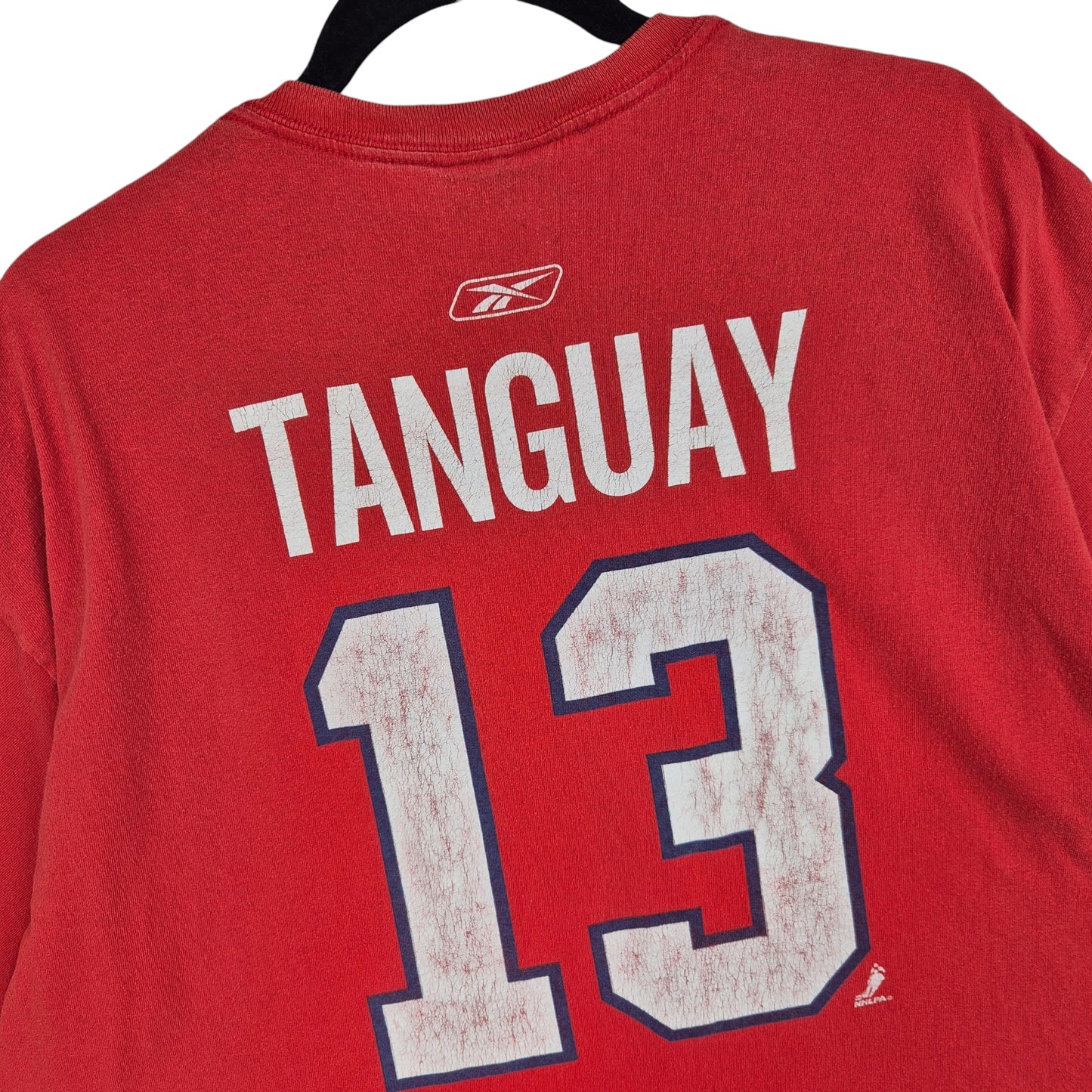 Vintage Reebok NHL Montreal Canadiens Tanguay 13 Tee Shirt Size L