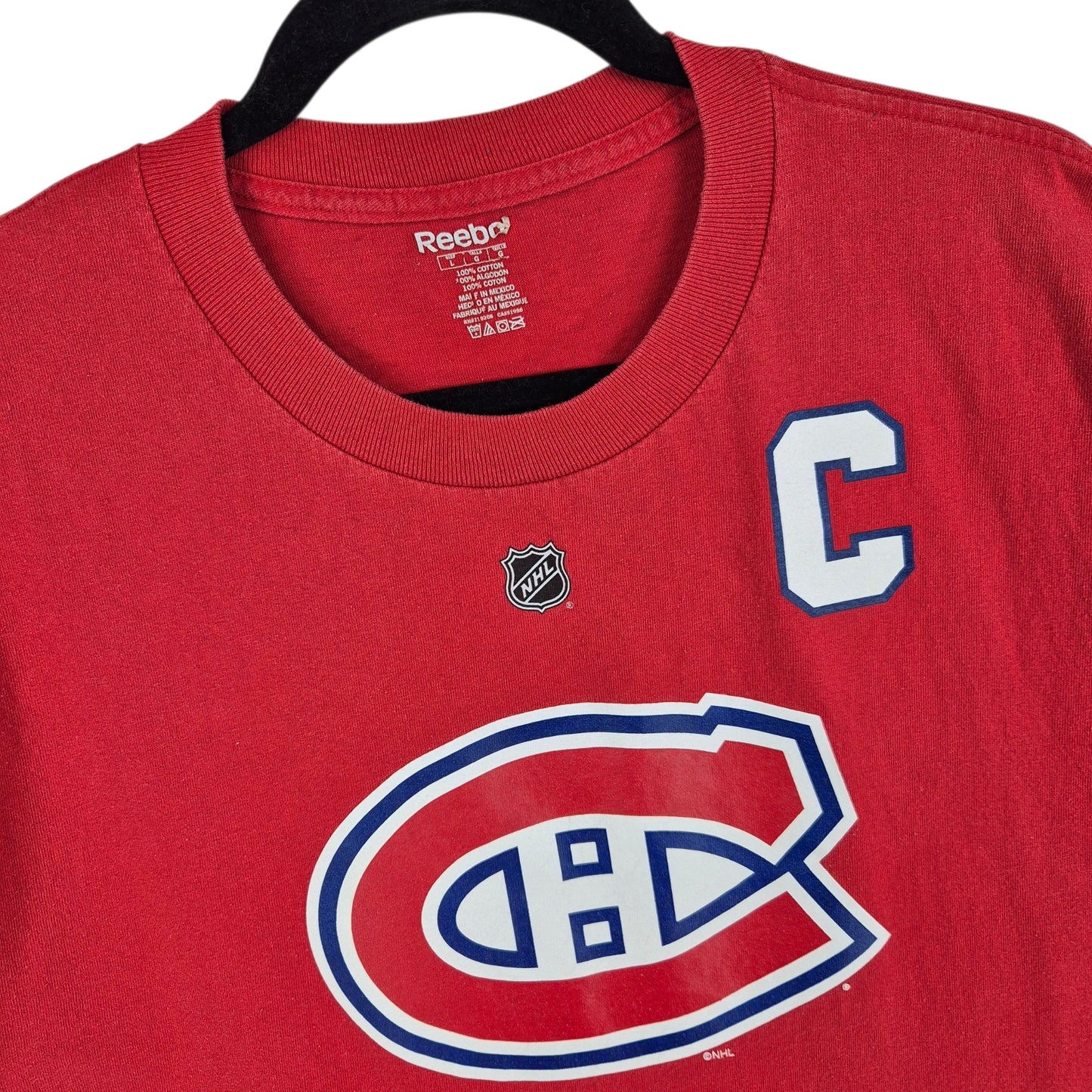 Reebok NHL Montreal Canadiens Red Pacioretty 67 Tee Shirt Size L