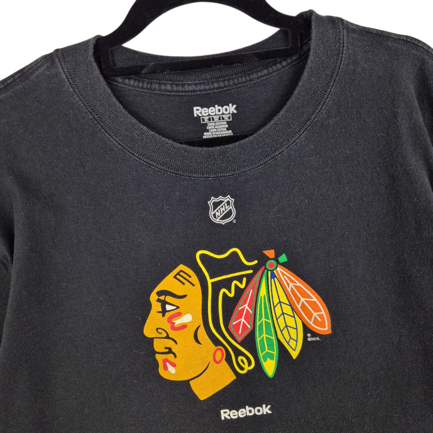 Reebok NHL Chicago Blackhawks Tee Shirt Size XL