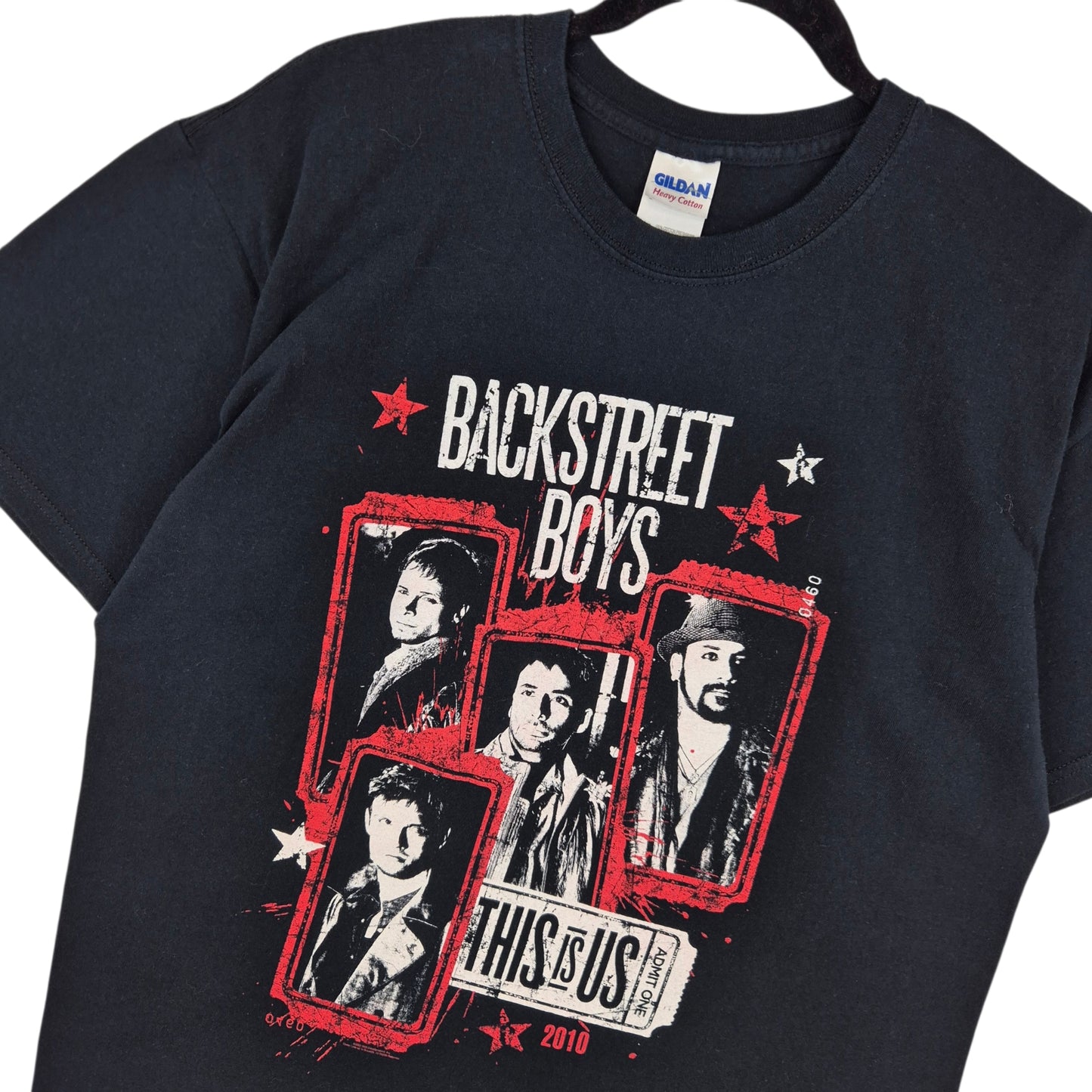 Backstreet Boys 2010 This is Us Tour Black Tee Shirt Size L