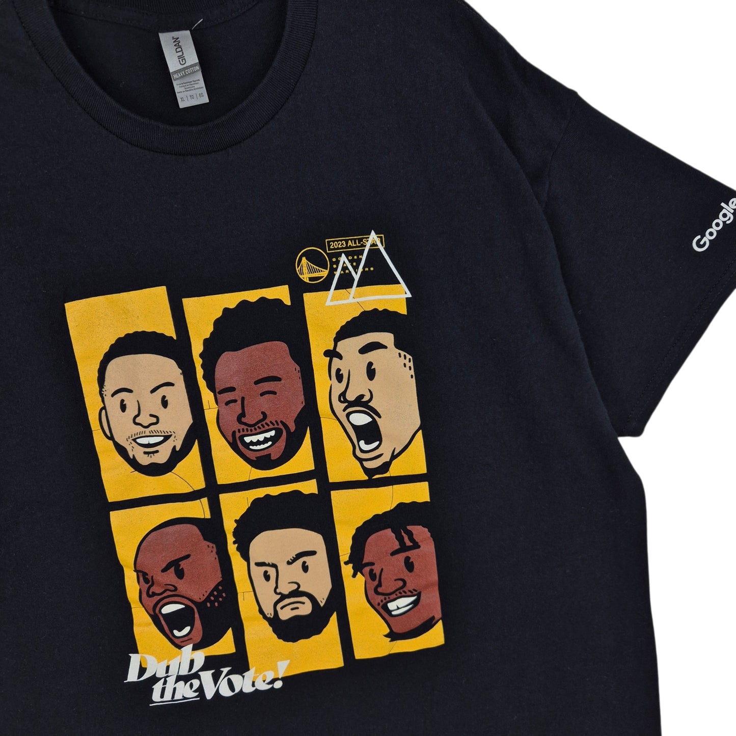 2023 Golden State Warriors All Star Black Dub The Vote Tee Shirt Size XL