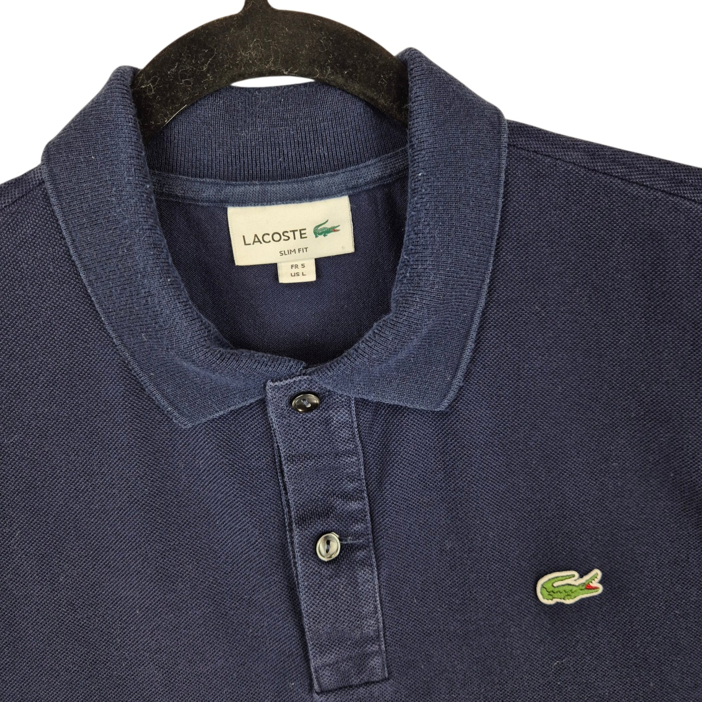 Lacoste Dark Blue Slim Fit Polo Shirt Size L