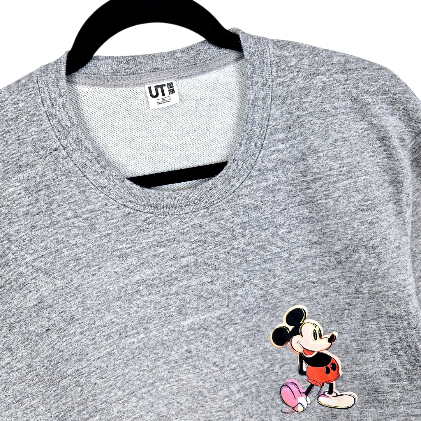 Uniqlo Disney Mickey Mouse Grey Crewneck Sweater Size M