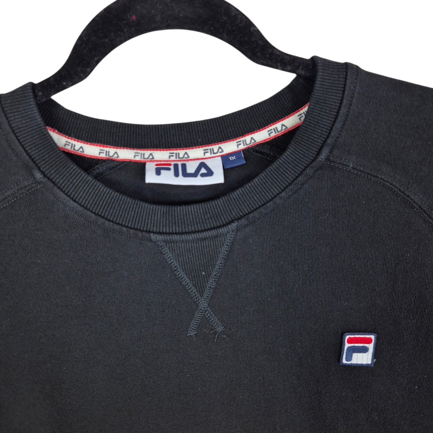 FILA Black Crewneck Sweater Size XL