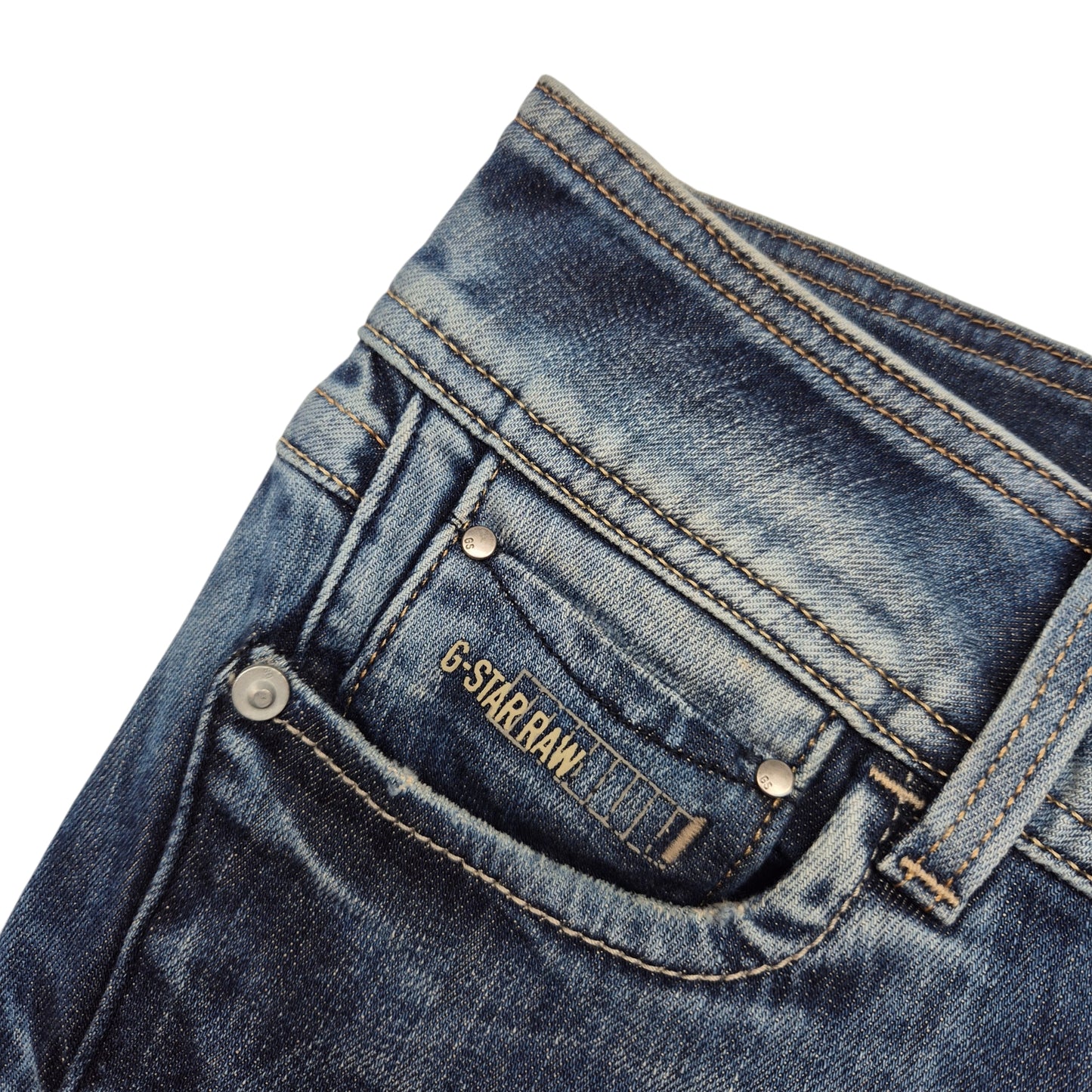 G Star Raw Jeans Womens Dark Blue Low Waist Denim W23