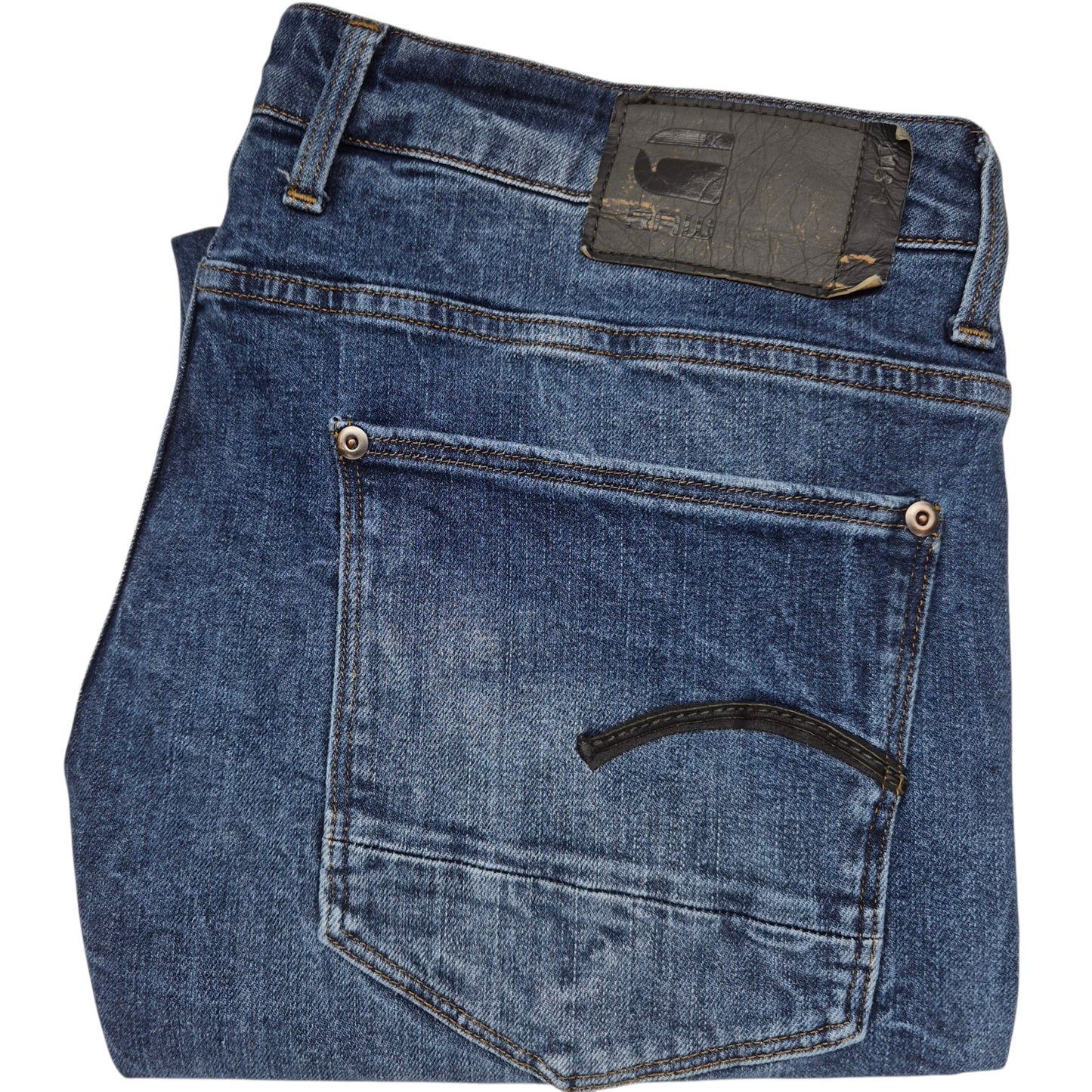 G Star Raw Jeans Blue Revend Straight Leg Denim W38