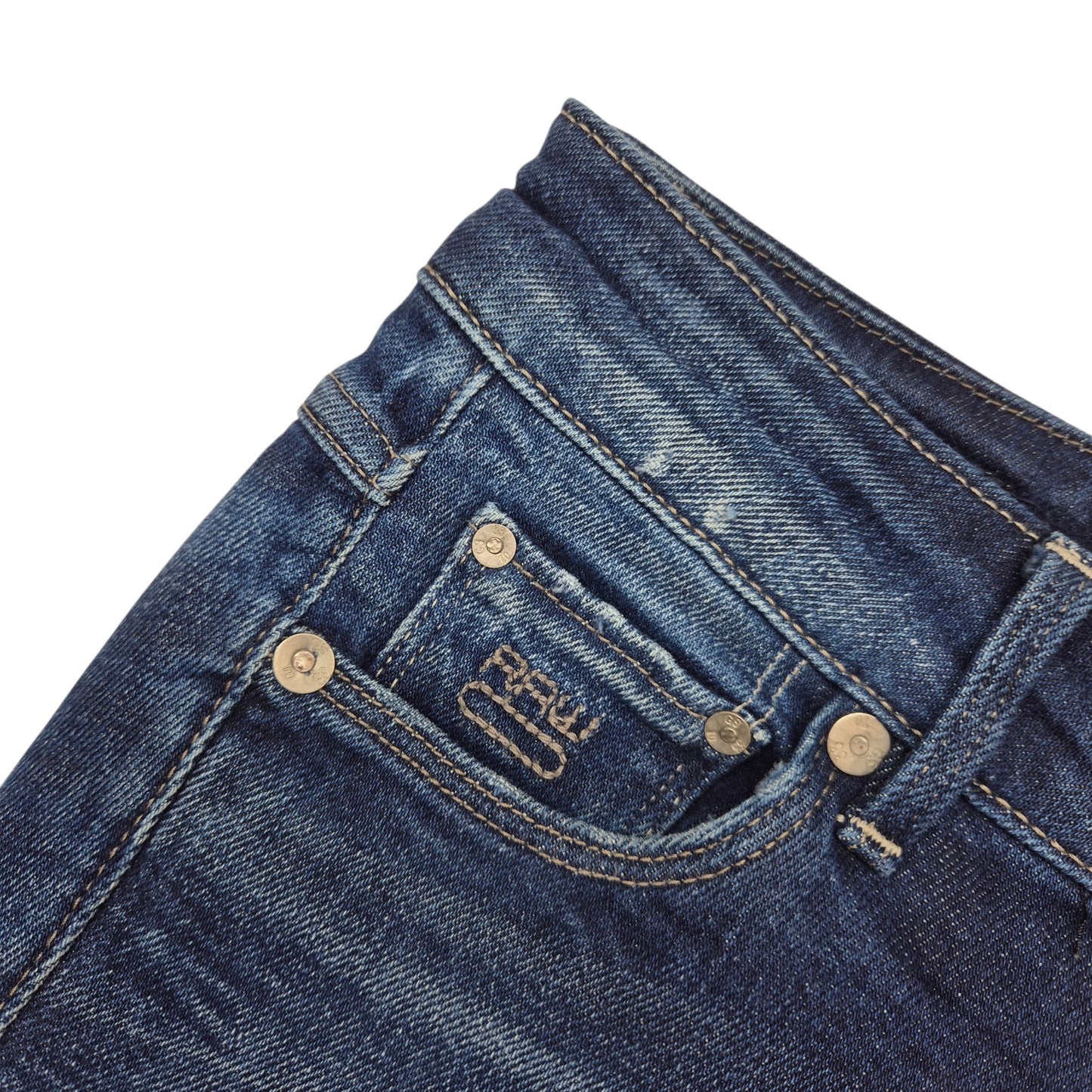 G Star Raw Jeans Womens Dark Blue Low Waist Denim W23