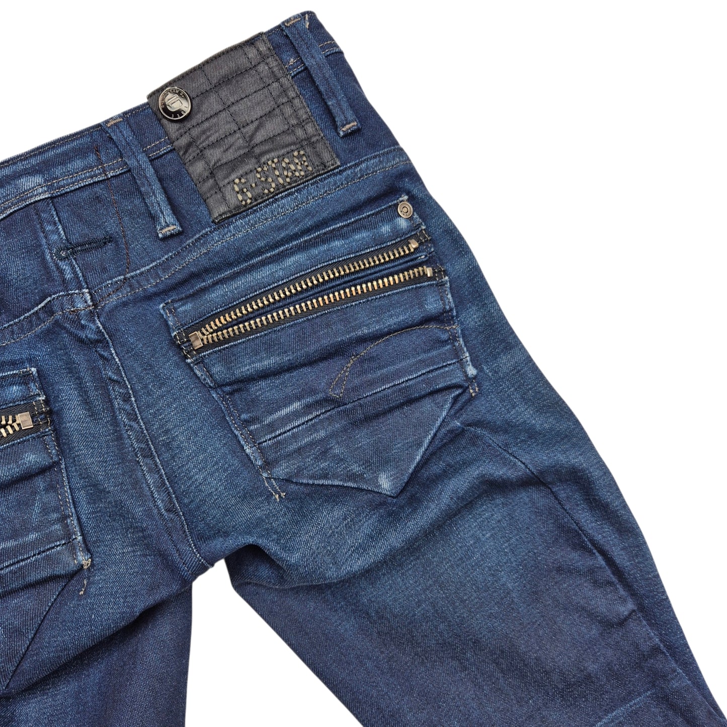 G Star Raw Jeans Womens Dark Blue Low Waist Denim W26