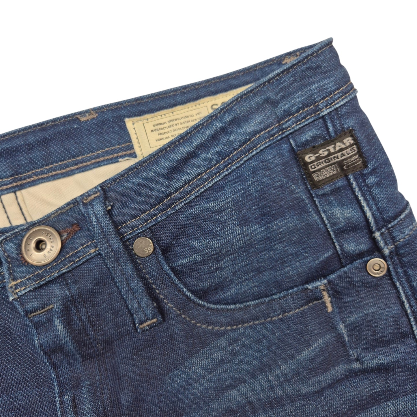 G Star Raw Jeans Womens Dark Blue Low Waist Denim W26
