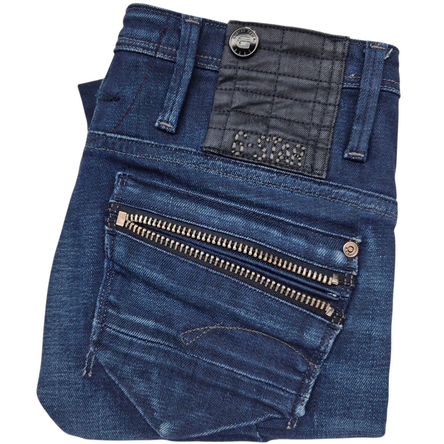 G Star Raw Jeans Womens Dark Blue Low Waist Denim W26