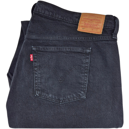 Levis Premium 501 Jeans Womens Black Denim W39
