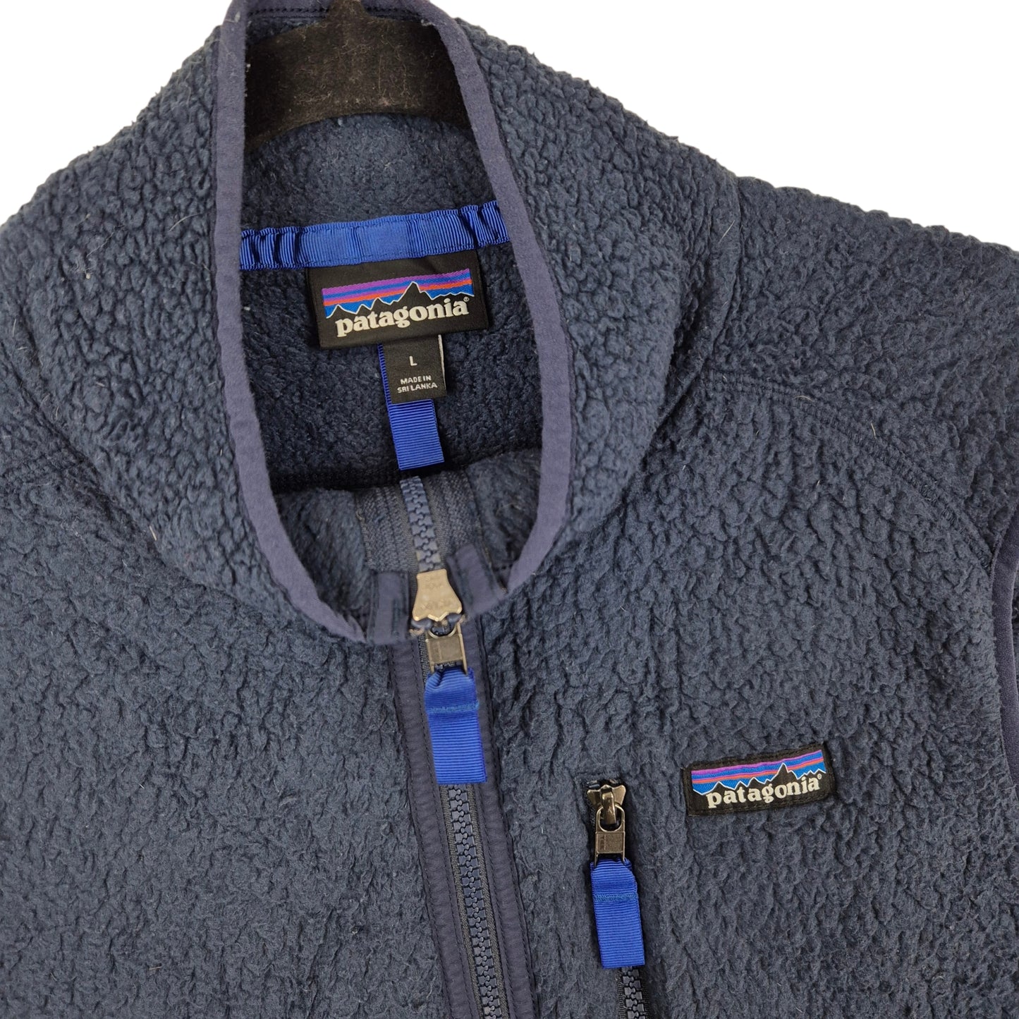 Patagonia Dark Blue Fleece Vest Size L