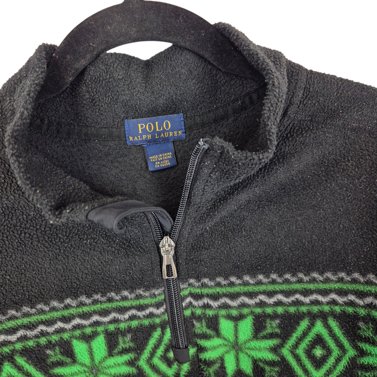 Polo Ralph Lauren Dark Grey Quarter Zip Fleece Jumper Size S
