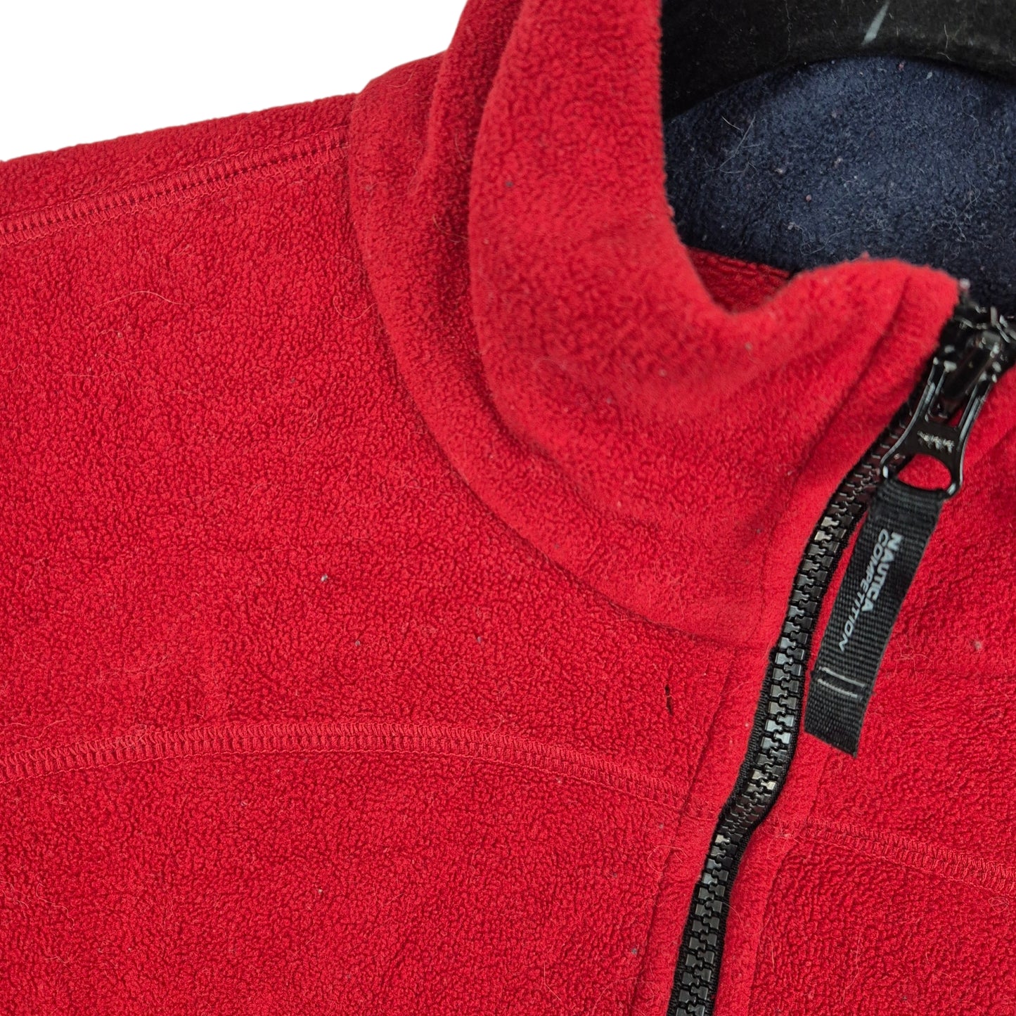 Vintage Nautica Competition 90's Red Quarter Zip Fleece Jumper Size M