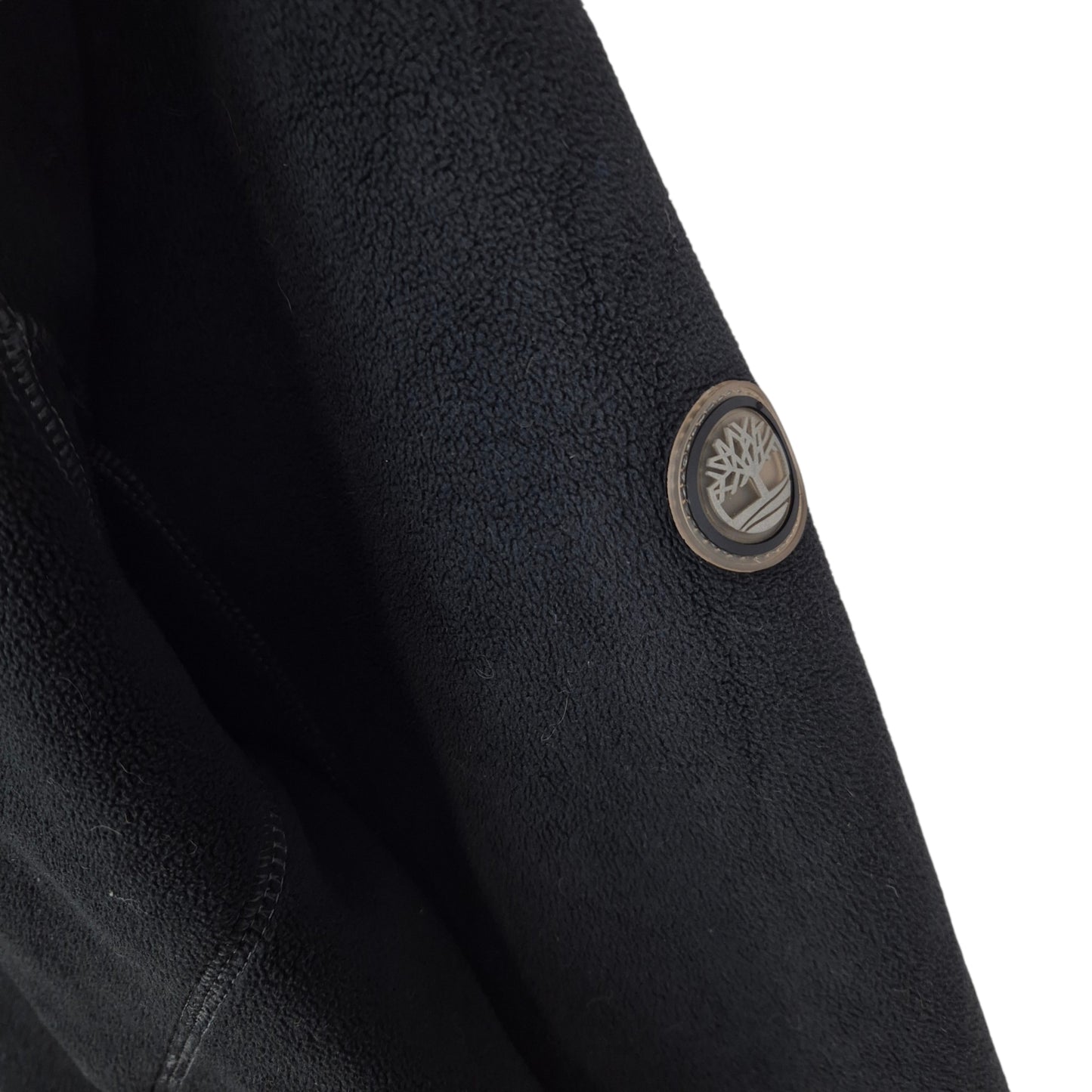 Timberland Black Fleece Zip Jumper Size L
