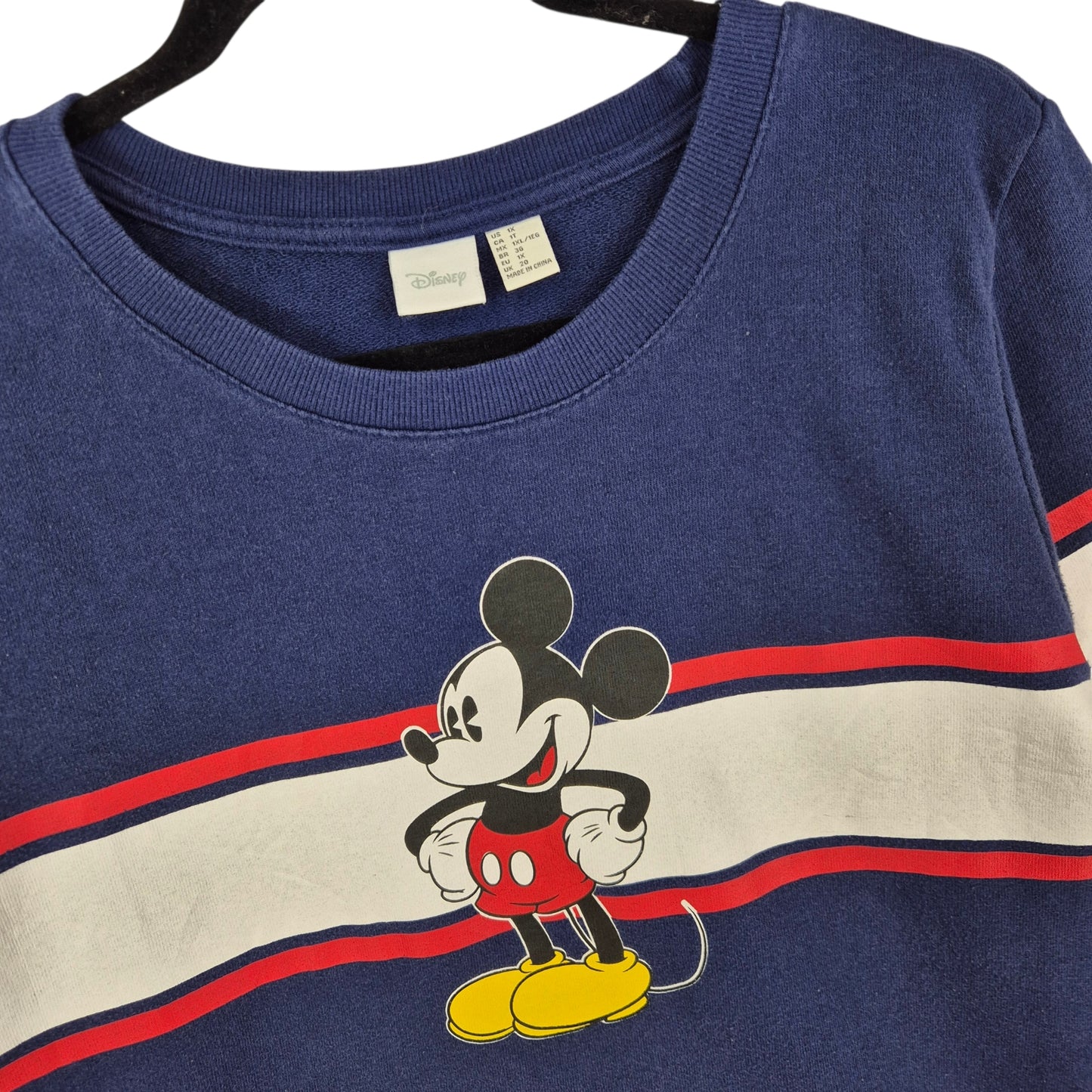 Disney Mickey Mouse Dark Blue Crewneck Sweater Size XL