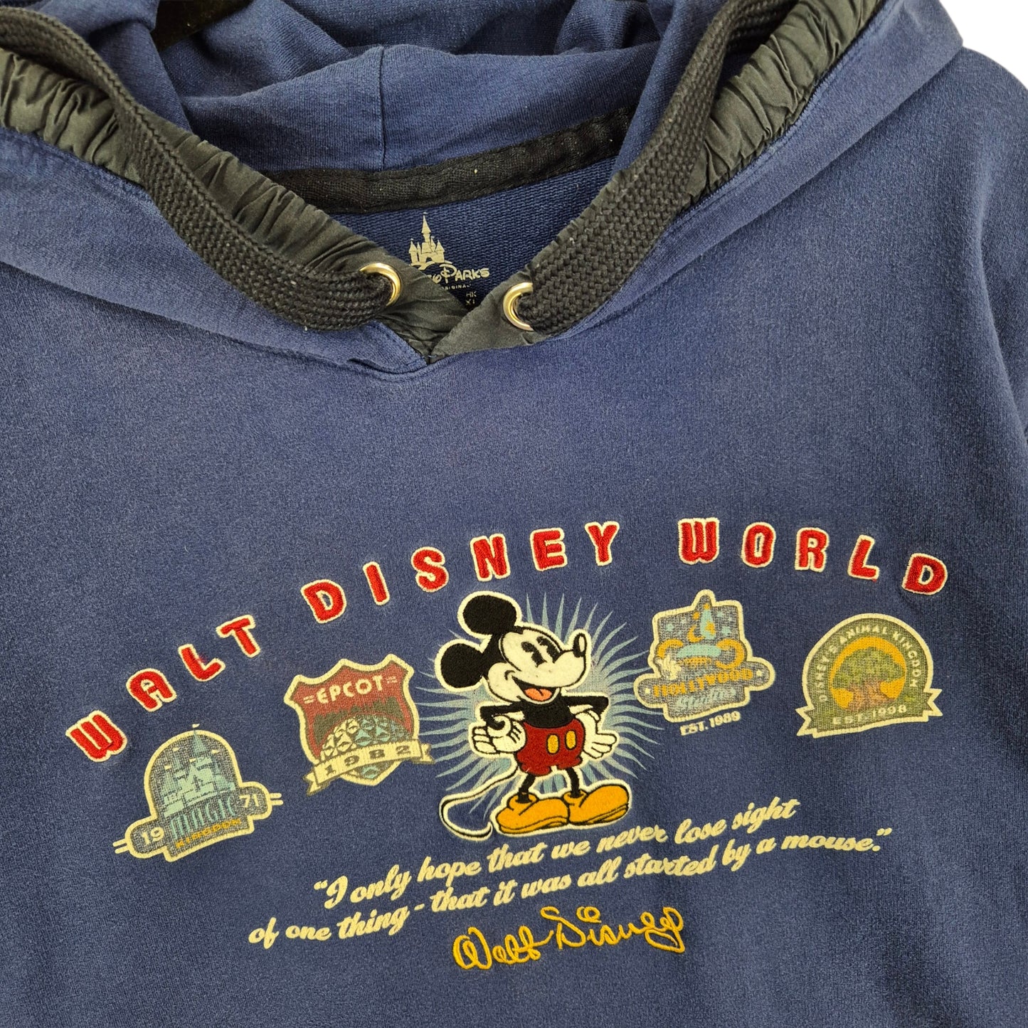 Walt Disney World Dark Blue Hoodie Size XL