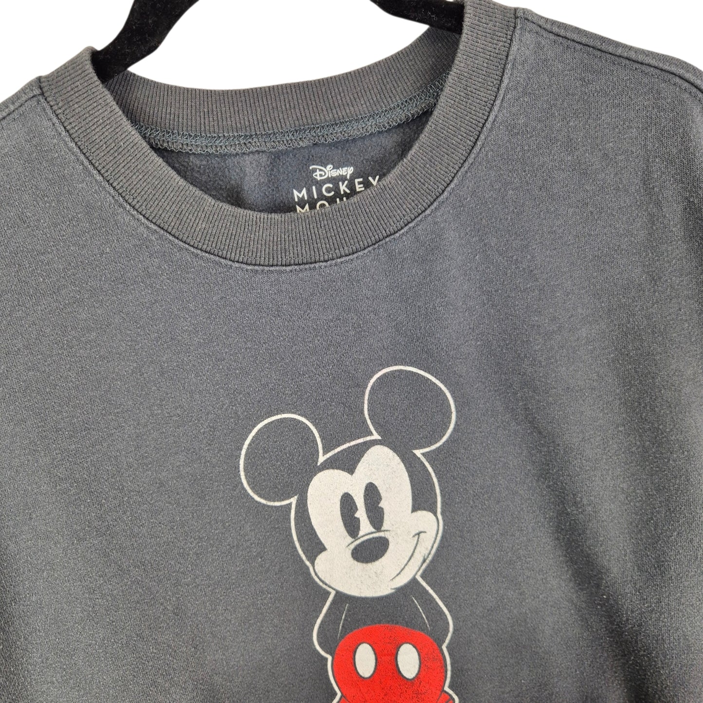 Disney Mickey Mouse Dark Grey Crewneck Sweater Size M