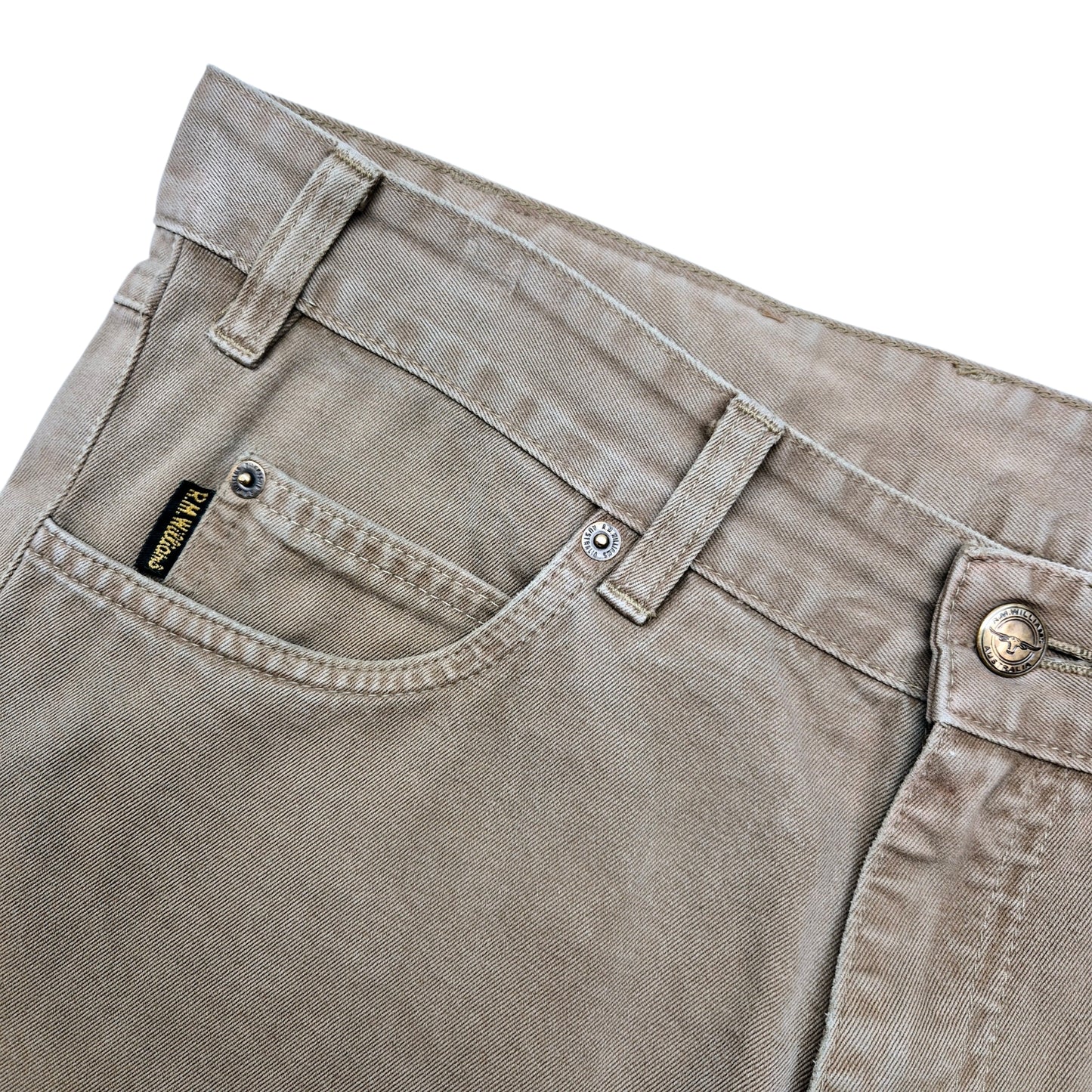 Vintage RM Williams Jeans 90's Brown Australia Made Denim W35