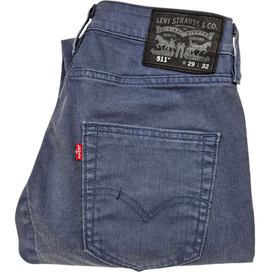 Levis 511 Jeans Steel Blue Slim Denim W29