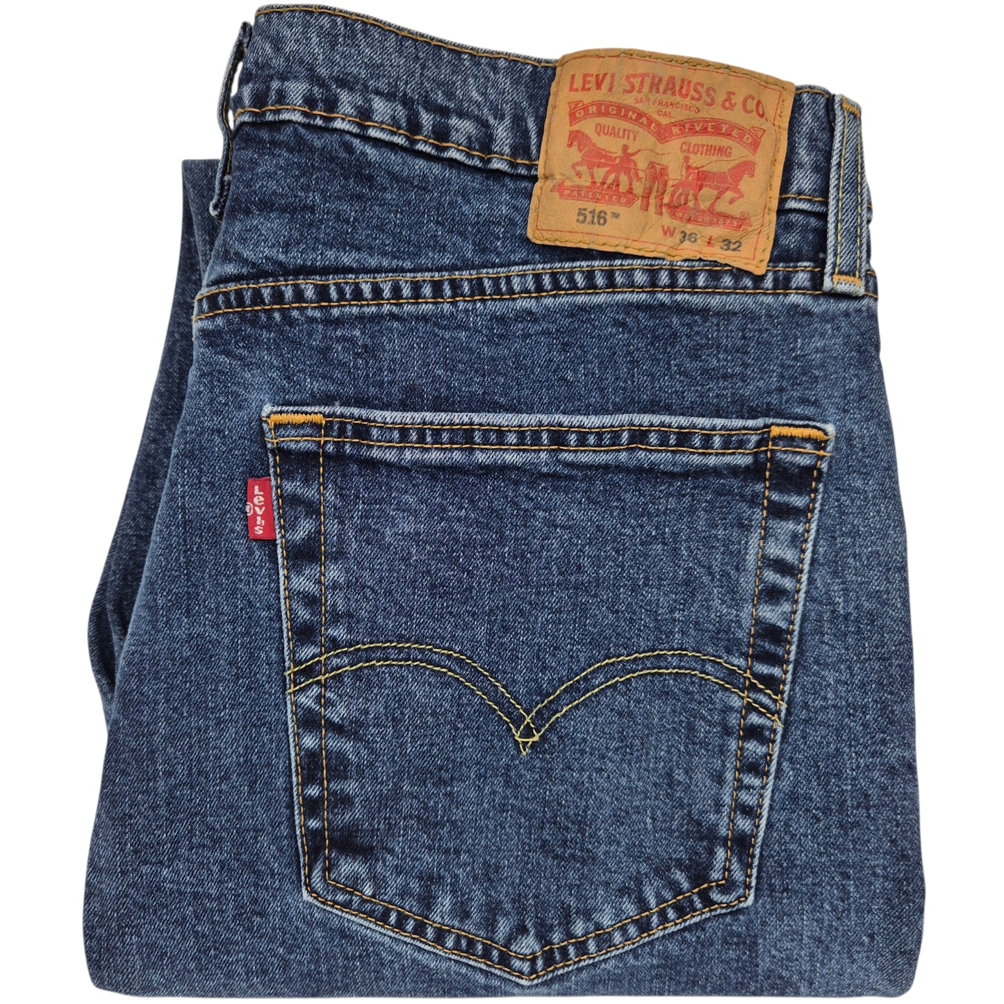 Levis 516 Jeans Blue Heavy Denim W35