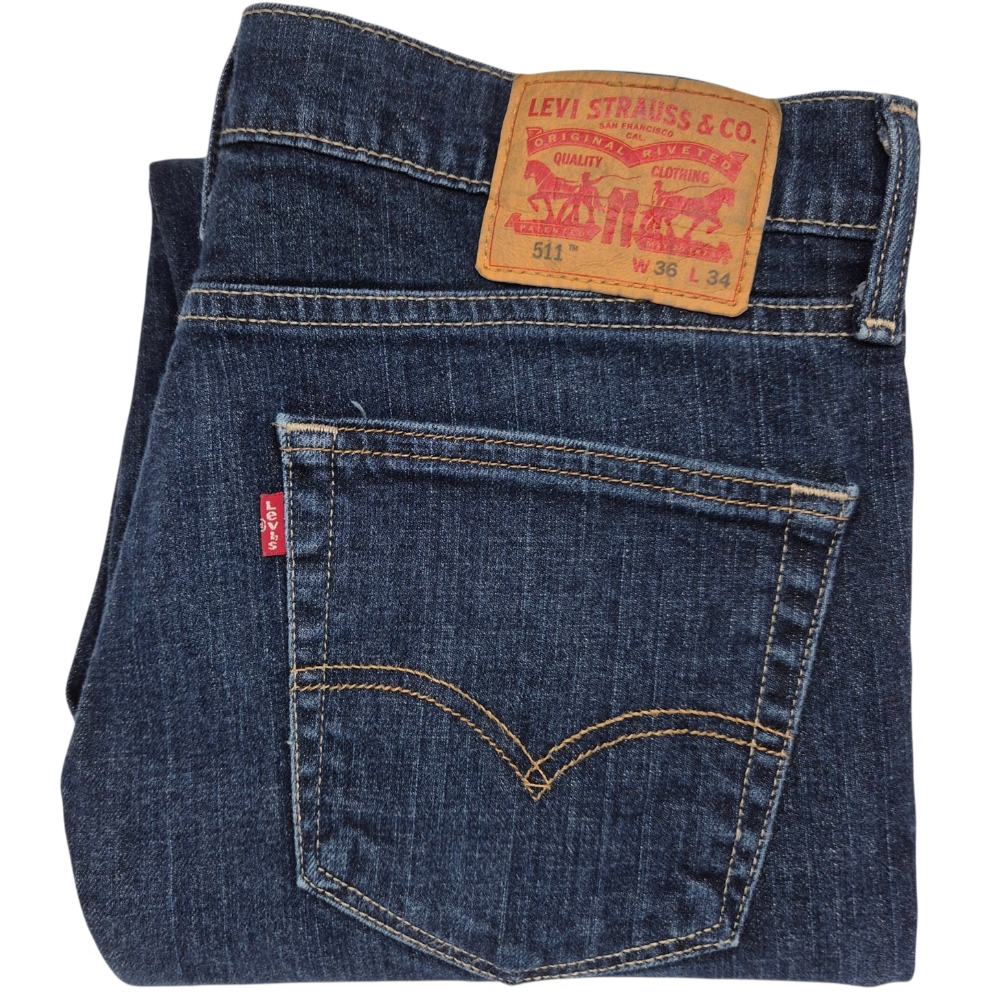 Levis 511 Jeans Dark Blue Slim Fit Denim W35