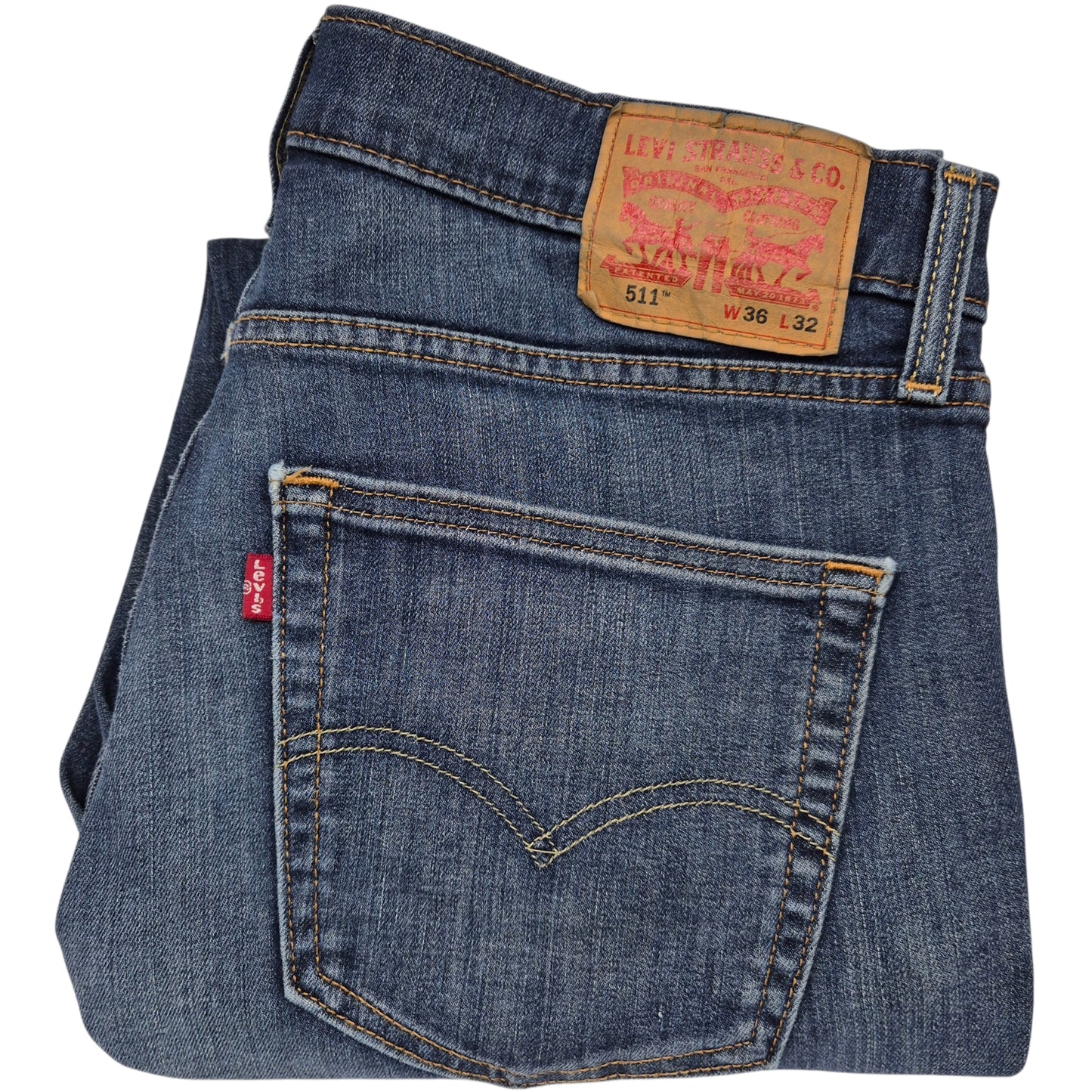 Levis 511 Jeans Dark Blue Slim Fit Denim W36