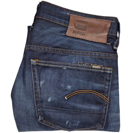 G Star Raw Jeans Dark Blue Straight Leg Denim W32